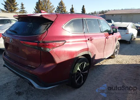 2022 Toyota Highlander Xse z USA, uszkodzony, nr VIN 5TDLZRBH9NS237293